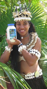Girl holding Coconut Oil